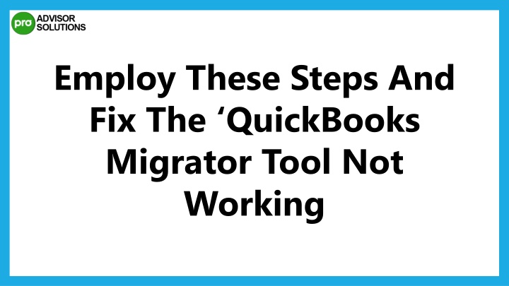 employ these steps and fix the quickbooks