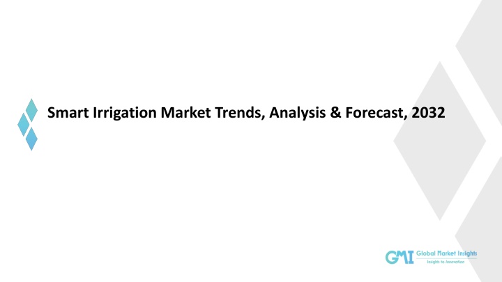smart irrigation market trends analysis forecast