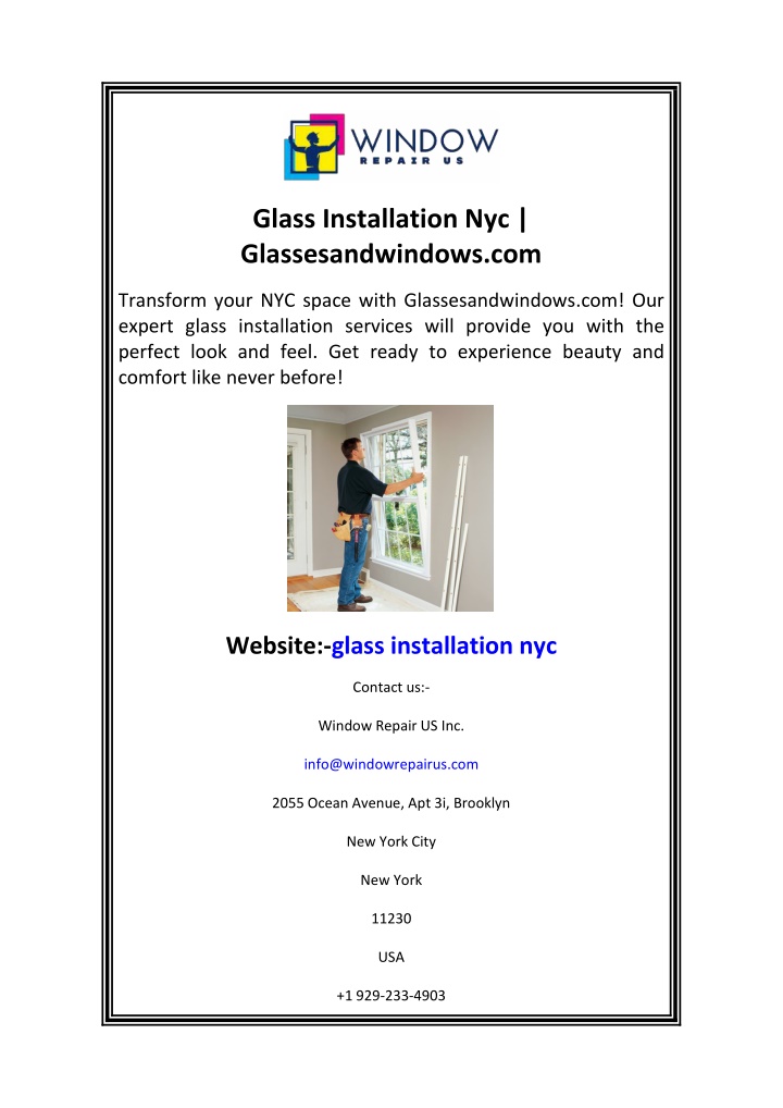 glass installation nyc glassesandwindows com