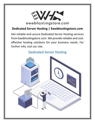 Dedicated Server Hosting  Ewebhostingstore.com