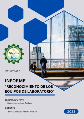 INFORME DE EQUIPOS DE LABORATORIO