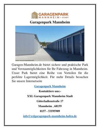 Garagenpark Mannheim