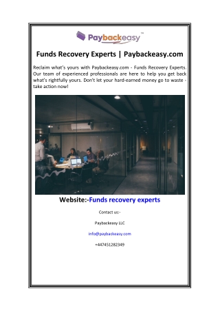 funds recovery experts paybackeasy com