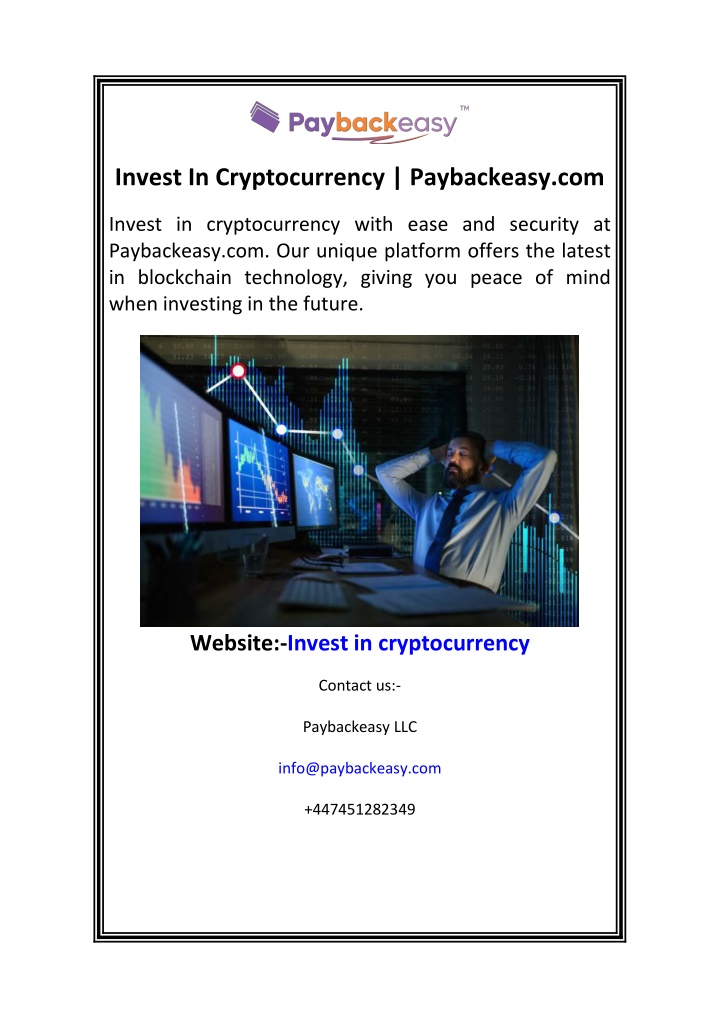 invest in cryptocurrency paybackeasy com