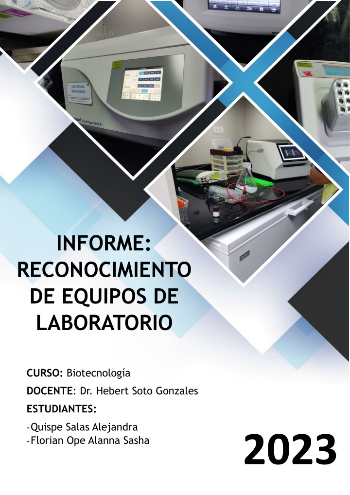 informe reconocimiento de equipos de laboratorio