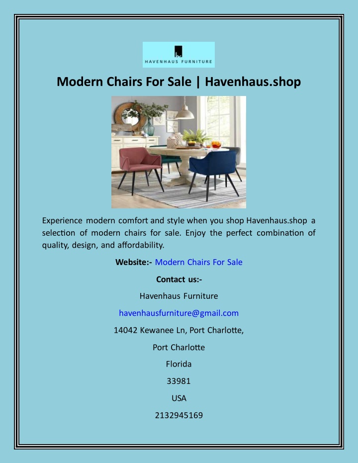 modern chairs for sale havenhaus shop