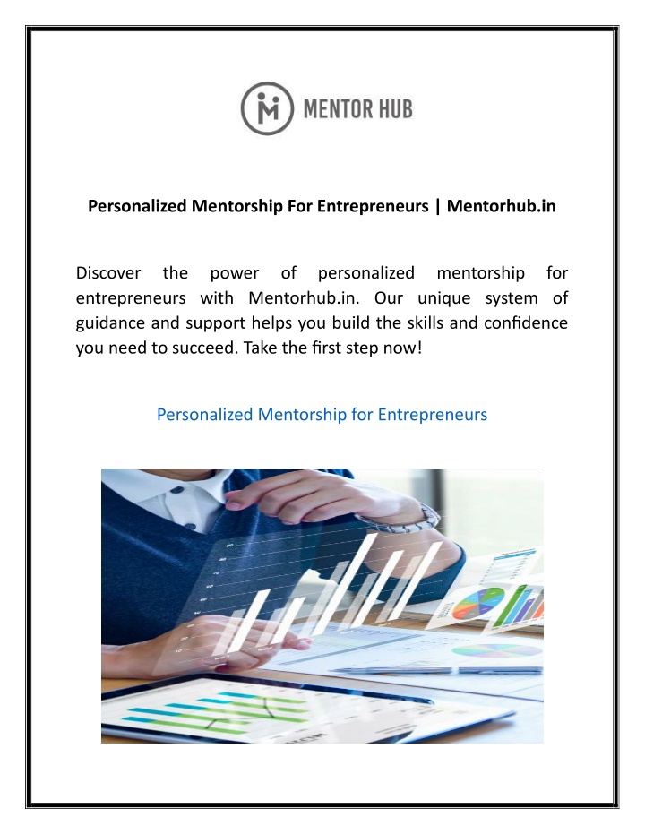 personalized mentorship for entrepreneurs