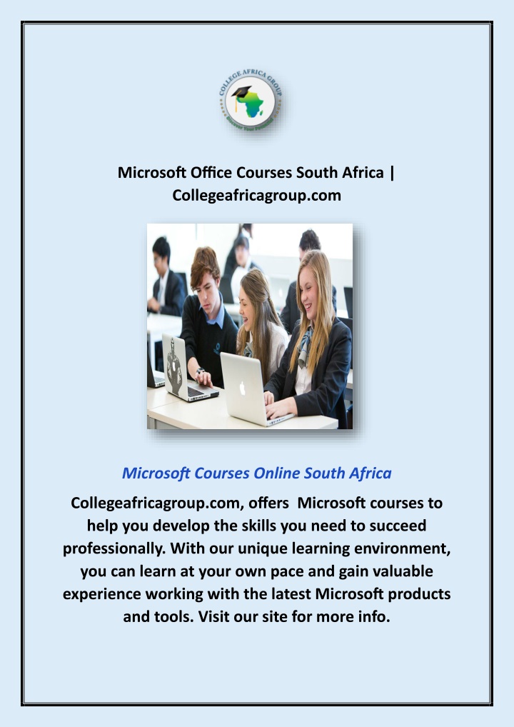 microsoft office courses south africa