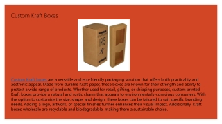 custom kraft boxes