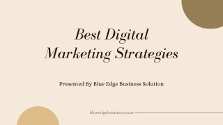 Best Digital Marketing Strategies - Blue Edge Business Solution