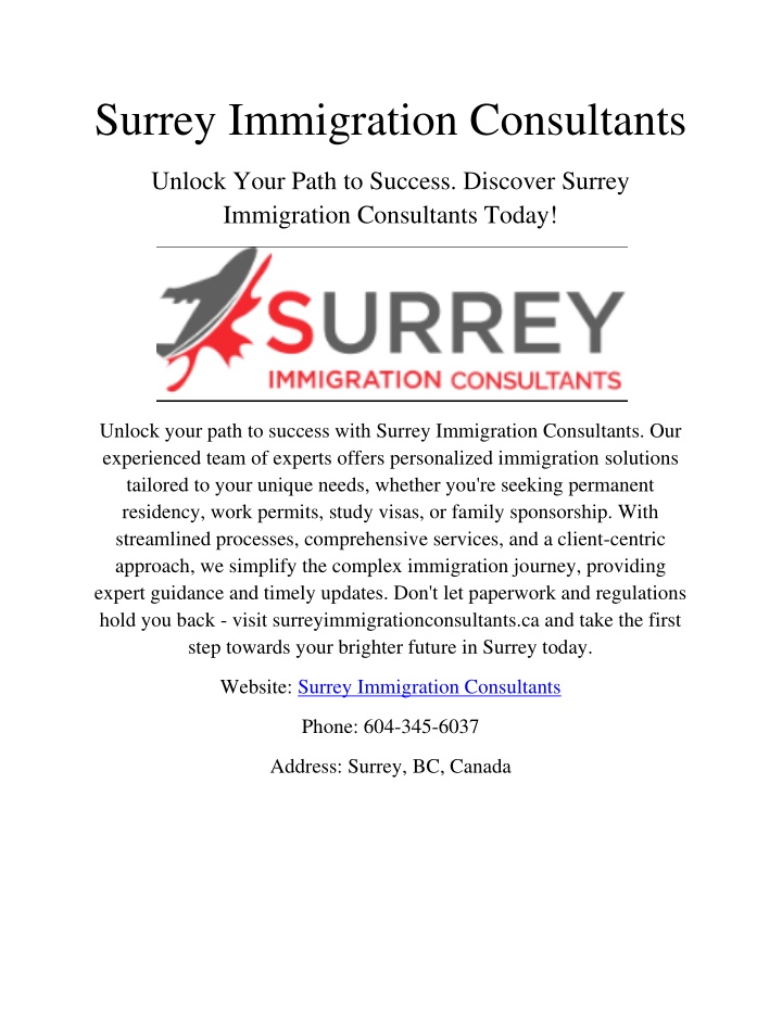 surrey immigration consultants