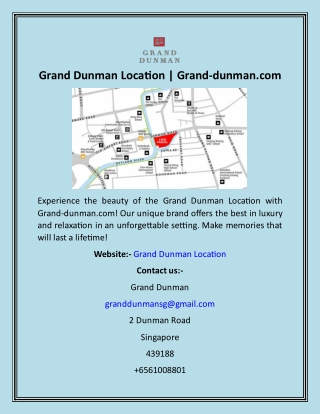 Grand Dunman Location  Grand-dunman