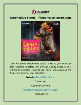 Dorohedoro Statue  Figurama-collectors