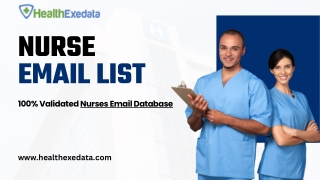 nurse email list 100 validated nurses email