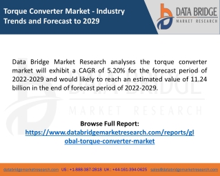 torque converter market industry trends