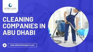 Cleaning companies in Abu Dhabi