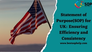 Statement of Purpose(SOP) for UK Ensuring Efficiency and ConsistencyTravel