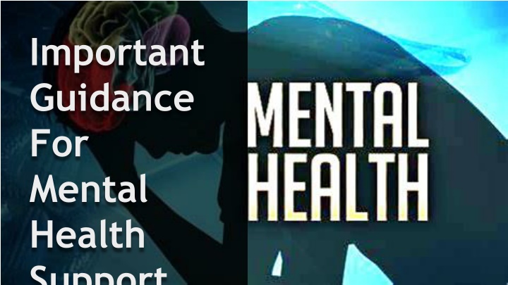 important guidance for mental health support