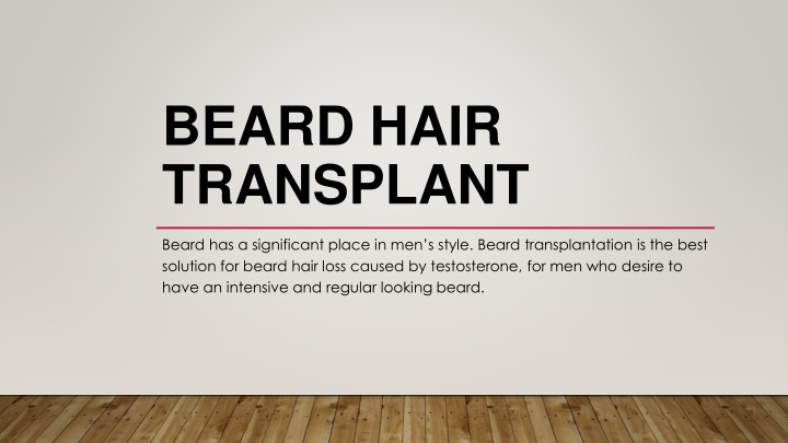beard hair transplant