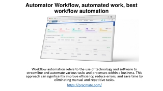 Automator Workflow, automated work, best workflow