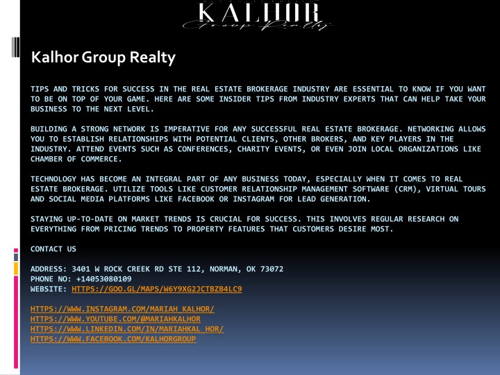 kalhor group realty