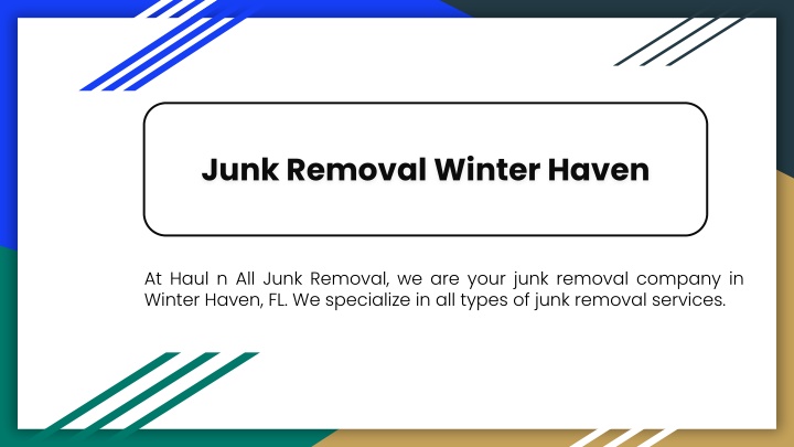 junk removal winter haven