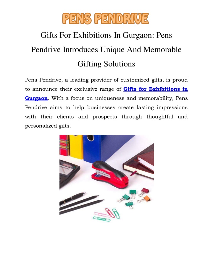 gifts for exhibitions in gurgaon pens