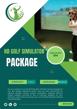 HD Golf Simulator Ultimate Training Package