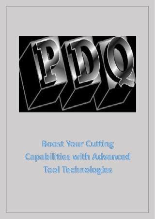Boost Your Cutting Capabilities with Advanced Tool Technologies