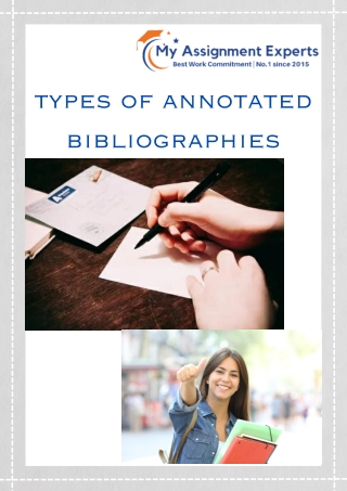 types of annotated bibliographies
