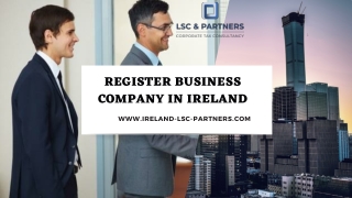 Register Business Company in Ireland