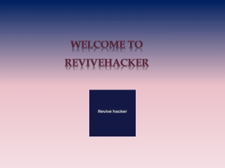 Ethical Hackers For Hire | Revivehacker