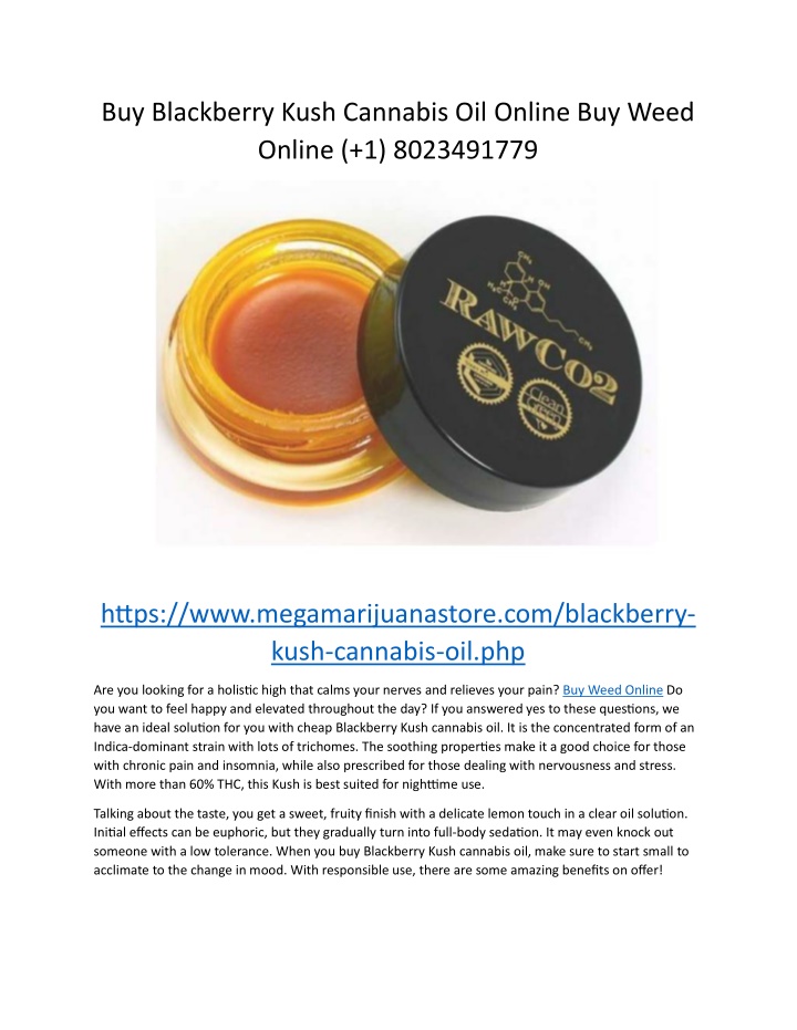 buy blackberry kush cannabis oil online buy weed