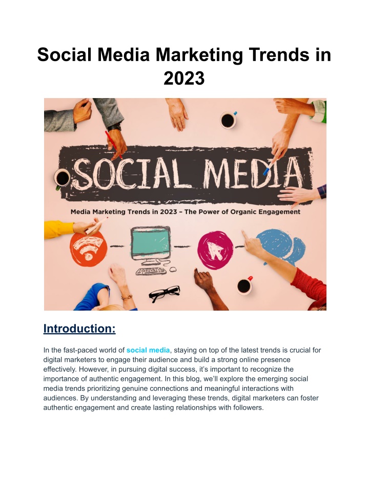 social media marketing trends in 2023
