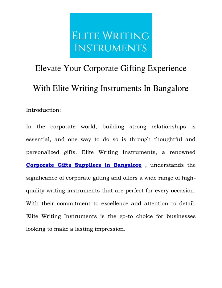 elevate your corporate gifting experience