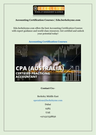 accounting certification courses edu berkeleyme