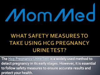 HCG STRIPS, Hcg Pregnancy Urine Test - Mommed.com