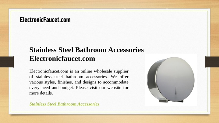 stainless steel bathroom accessories