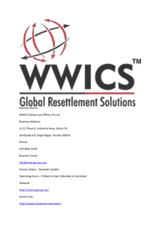 WWICS Global Law Offices Pvt Ltd