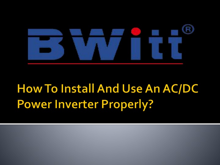 how to install and use an ac dc power inverter properly