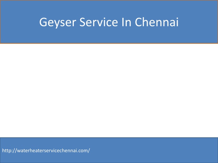 geyser service in chennai