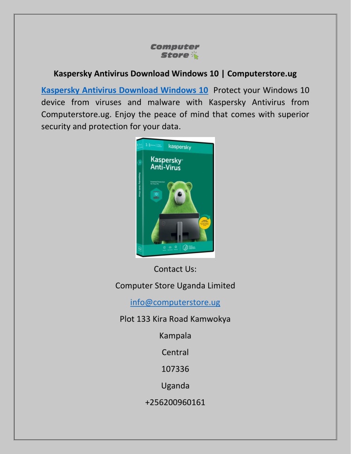 kaspersky antivirus download windows