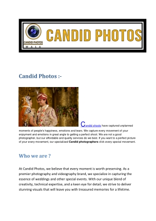 Best Wedding Photographer in Jaipur - Candid Photoswala