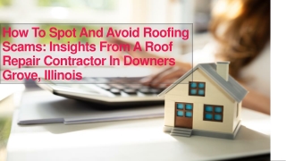 How To Spot And Avoid Roofing Scams: Insights From A Roof Repair Contractor In D