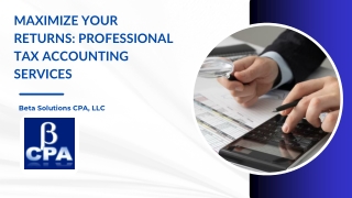 Efficiency and Accuracy: Professional Tax Accounting Services
