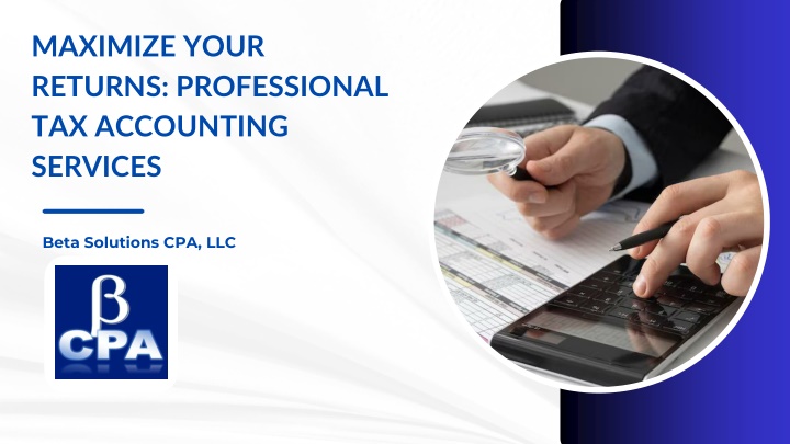 maximize your returns professional tax accounting