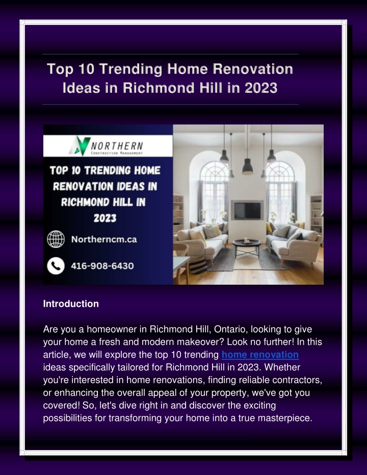 top 10 trending home renovation ideas in richmond