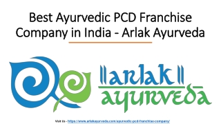 Certified Ayurvedic PCD Franchise Company in India - Arlak Ayurveda
