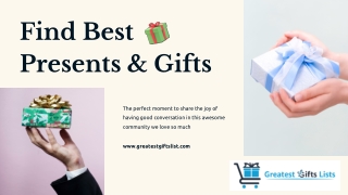 Popular gift ideas - Greatest Gifts List