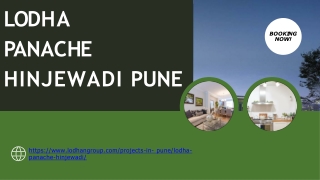 Lodha Panache Hinjewadi Pune | Modern Residential Apartment at Affordable Price